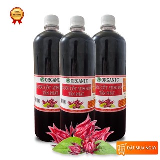 [Hàng công ty] Nước cốt Atiso Đỏ nguyên chất 1 lít Tấn Phát