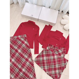 SET ÁO DÍP LEN CAO CỔ MIX CV DẠ BÚT CHÌ