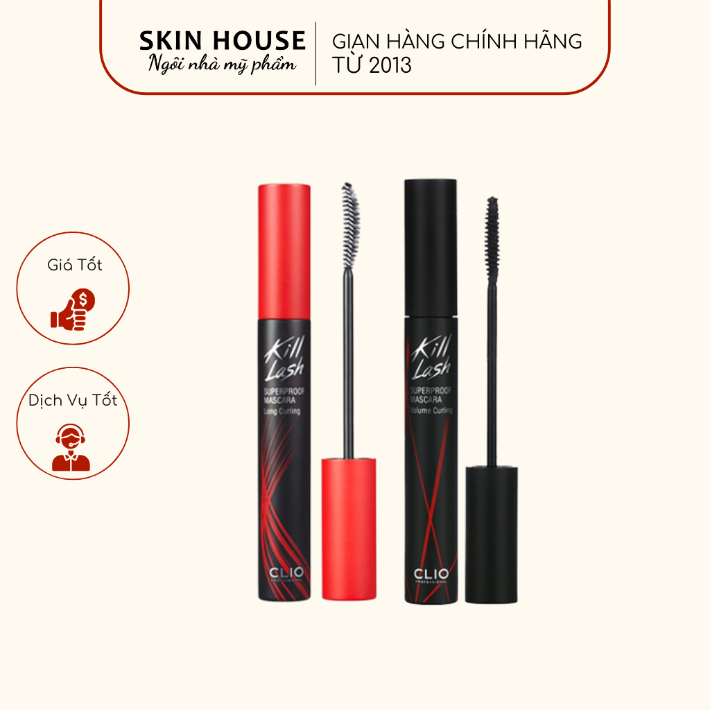 Chuốt Mi Clio Kill Lash Superproof Mascara Chống Trôi