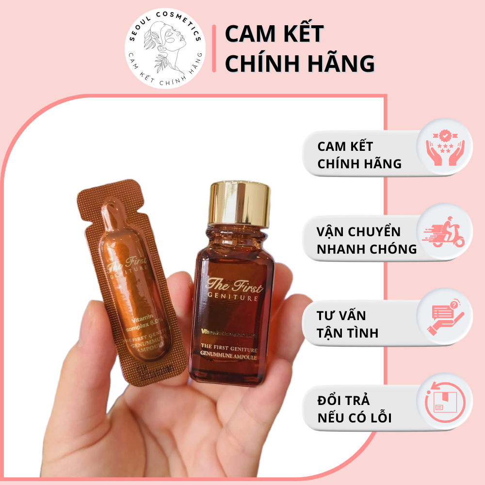 Gói Tinh Chất Làm Trắng Da, Chống Lão Hóa O.H.U.I The First Geniture Vitamin C, Vitamin B5, Vitamin B6 (1ml)