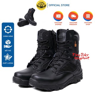 Giày Delta Cao Cổ Phong Cách Lính Đi Phượt - Chất Liệu Cao Cấp, Đế Chống Trơn Trượt