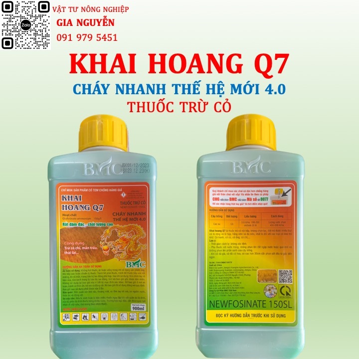 KHAI HOANG Q7 Cháy Nhanh Thế Hệ Mới 4.0 900ML