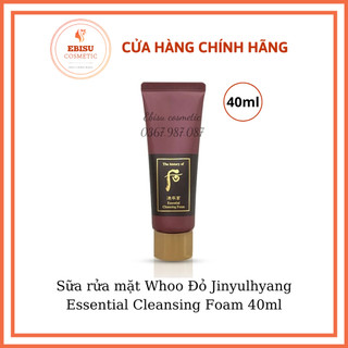 Sữa rửa mặt whoo jinyulhyang essential cleansing foam 40ml - sữa rửa mặt whoo đỏ-ebisu cosmetic