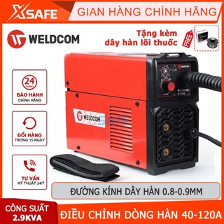 Máy hàn mig mini Weldcom V1200 dòng hàn 40-120A, ngấu sâu, hàn nhanh gấp 2 lần, bán tự động, dễ sử dụng hàn gia đình