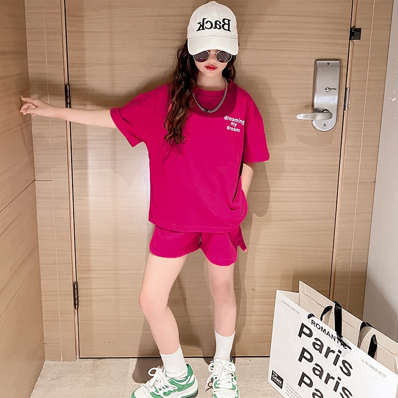 Bộ quần áo mùa hè bé gái "DREAM ME"  size từ 18-50kg. Thiết kế năng động, thoải mái. phong cách thể thao