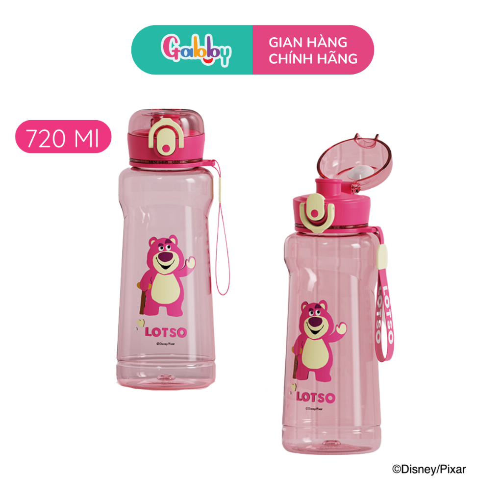 Bình Nước Nhựa Gấu Dâu Lotso Oasis Park 280ml - 1300ml