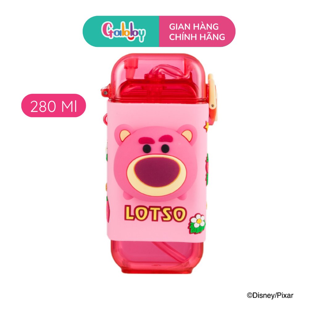 Bình Nước Nhựa Gấu Dâu Lotso Oasis Park 280ml - 1300ml