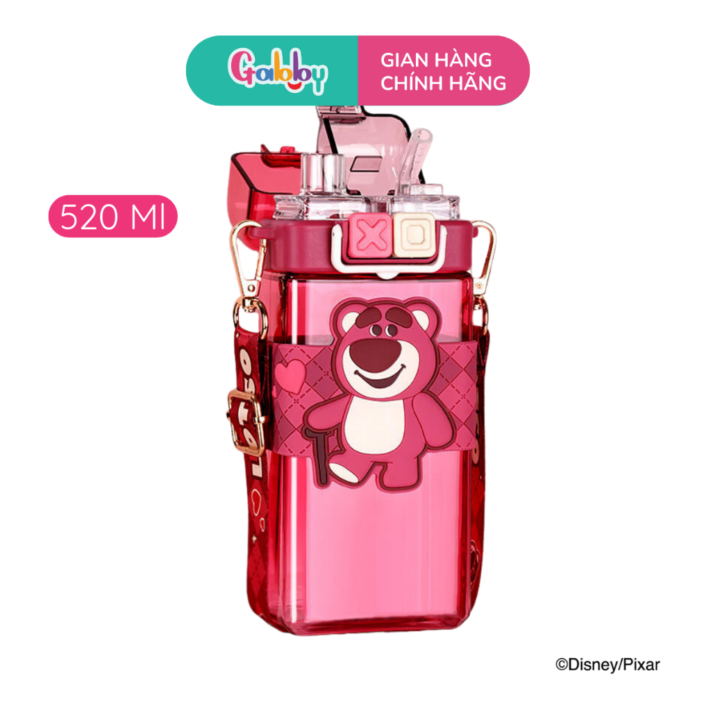 Bình Nước Nhựa Gấu Dâu Lotso Oasis Park 280ml - 1300ml