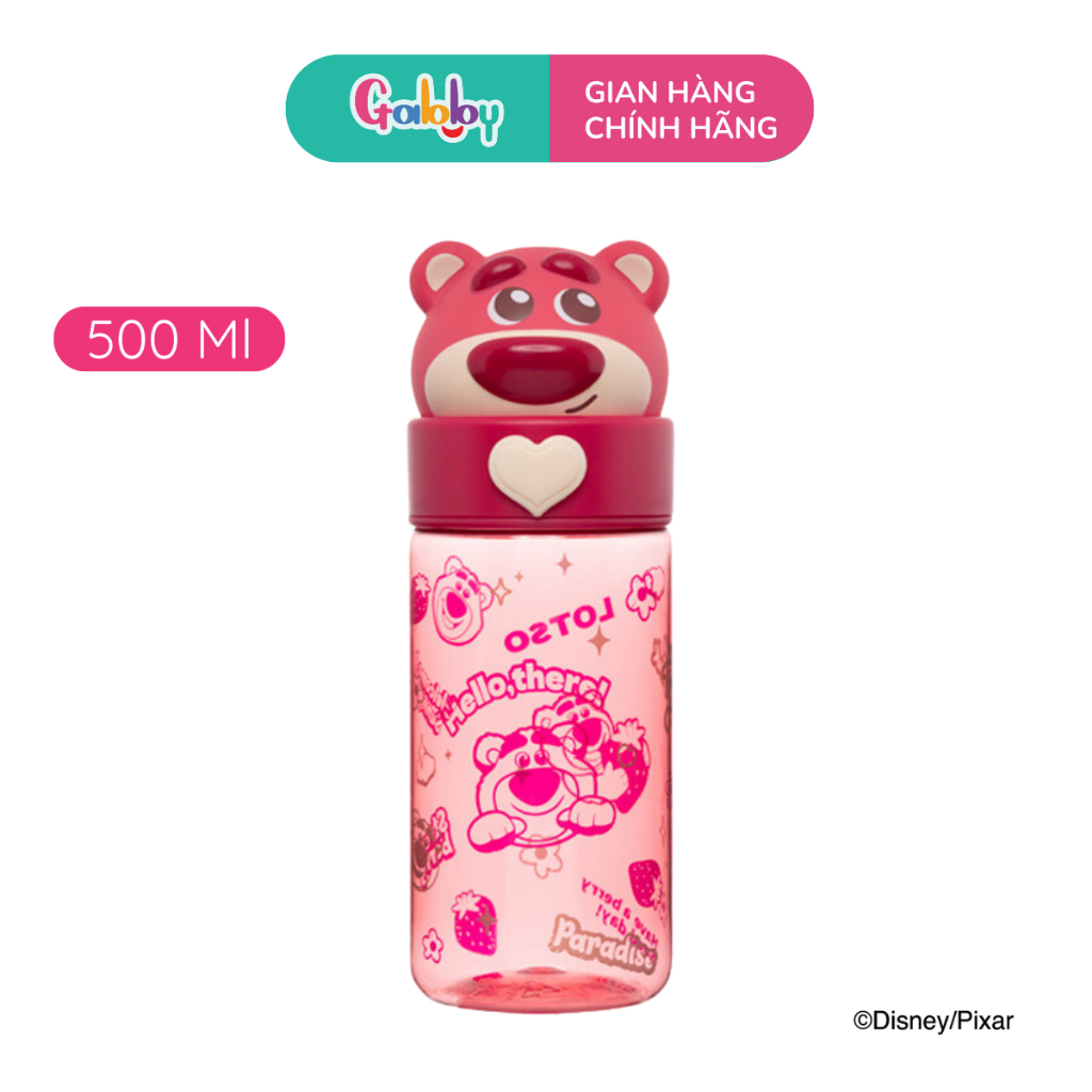 Bình Nước Nhựa Gấu Dâu Lotso Oasis Park 280ml - 1300ml