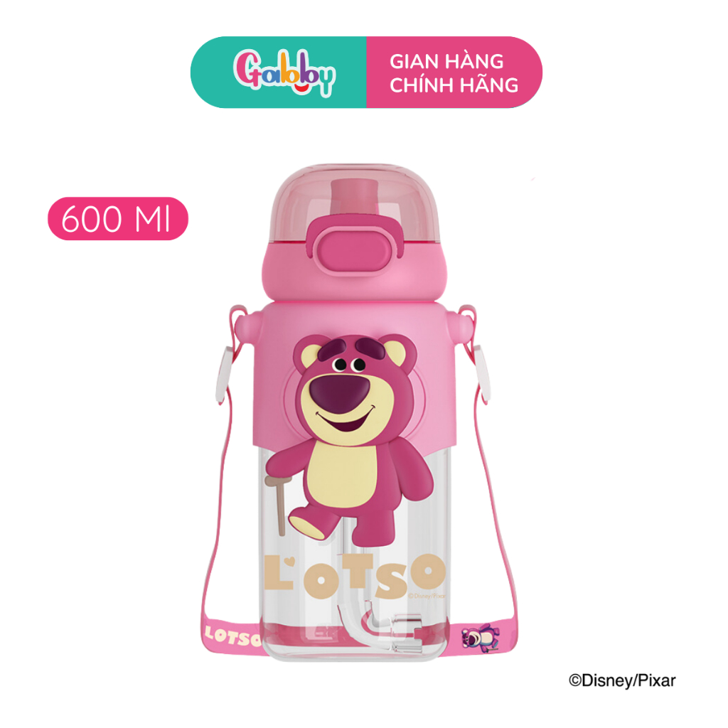 Bình Nước Nhựa Gấu Dâu Lotso Oasis Park 280ml - 1300ml