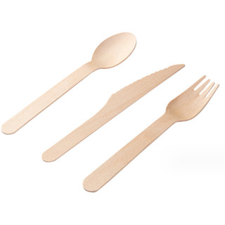 Dao muỗng nĩa gỗ 16 cm