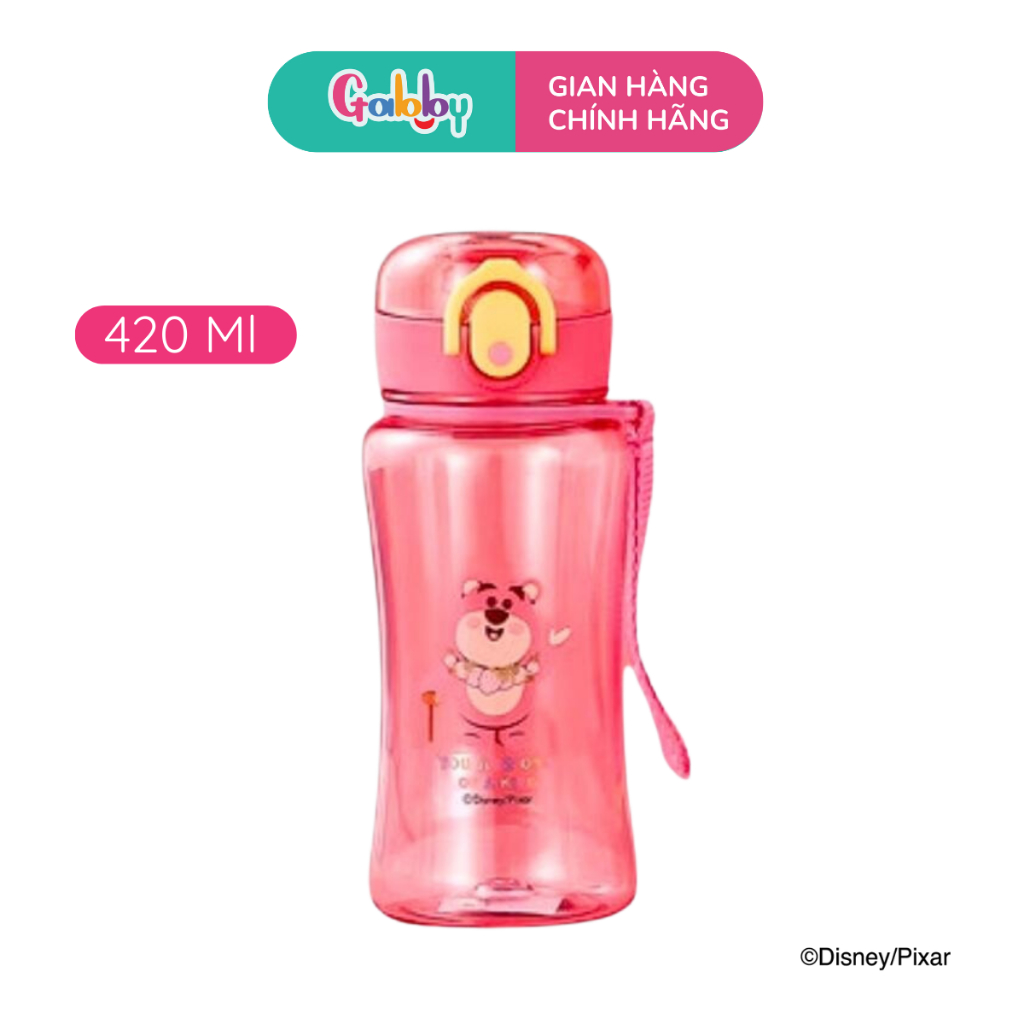 Bình Nước Nhựa Gấu Dâu Lotso Oasis Park 280ml - 1300ml