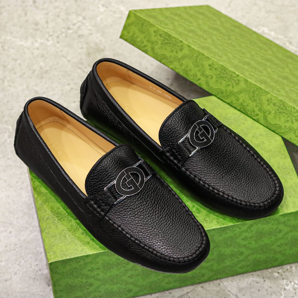 Giày Lười Nam Mocca Dior Da Mềm Hàng Hiệu Chính Hãng Cao Cấp QC05 Chất Liệu Da Bò Ý Nhập Khẩu Phiên Bản Giới Hạn Đến