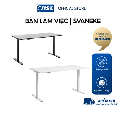 Bàn làm việc | JYSK Svaneke | gỗ công nghiệp/thép | nhiều màu | nhiều kích thước
