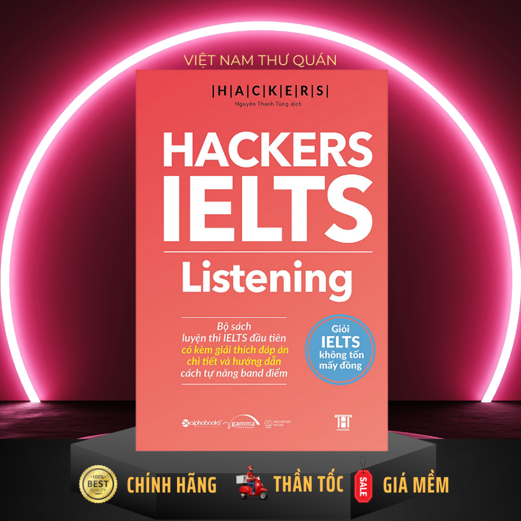 Sách AlphaBooks - Hackers IELTS-Listening
