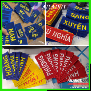 {Bảng Tên Thêu } trên Võ phục Cho Các Môn Võ Vovinam, Taekwondo, Võ Cổ Truyền ,Karate Ailaikit
