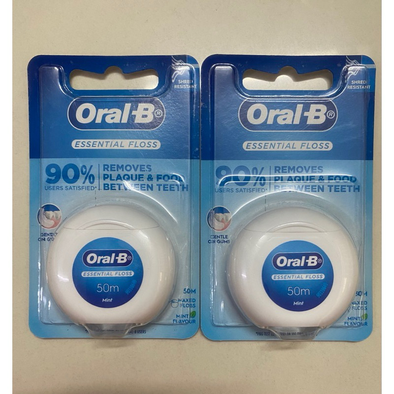 Combo 2 cái Oral-B Essential floss Tăm Chỉ Nha Khoa (50 m)