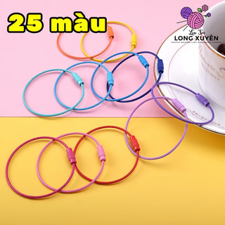 Móc khoá vòng tròn dây thép 1.5*15cm