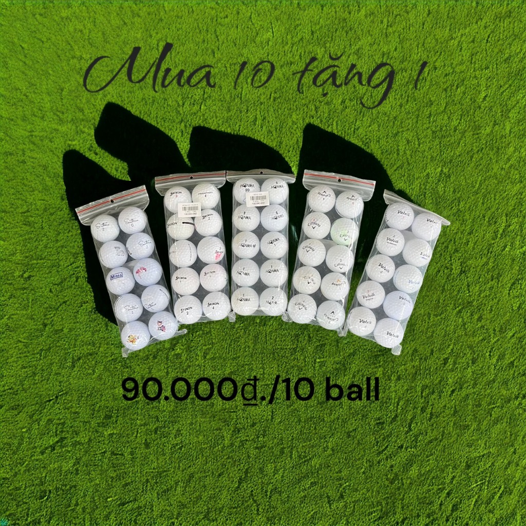 [Ship hoả tốc TPHCM] 10 bóng golf cũ 85%-90%