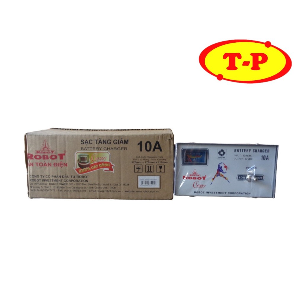 SẠC TĂNG GIẢM 10A - 12VDC (DÂY ĐỒNG)