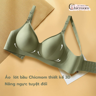 Áo ngực bầu cho con bú cao cấp Chicmom công nghệ 3D nâng ngực 100% chống xệ, chất liệu su lạnh siêu mềm mịn