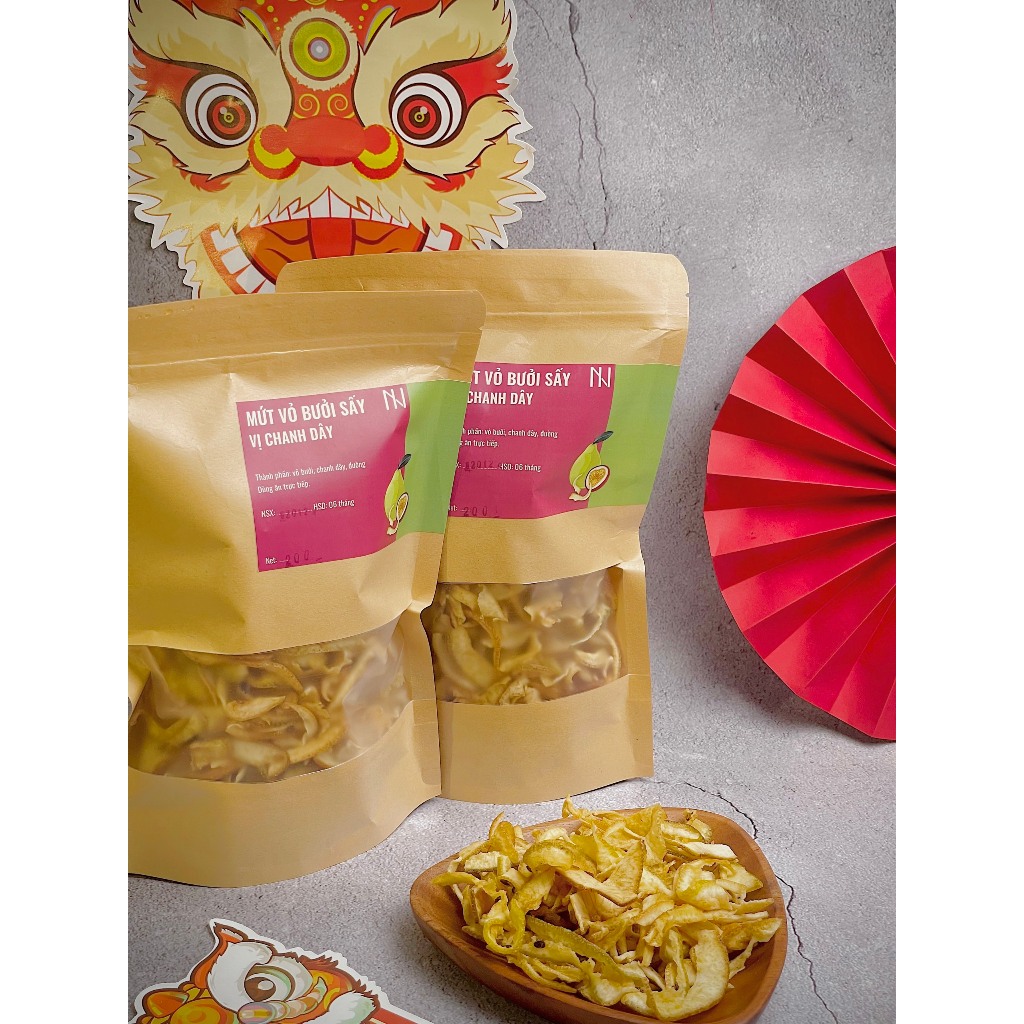 Mứt vỏ bưởi vị chanh dây