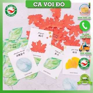 Giấy note hình chiếc lá nhiều màu sắc xinh xắn