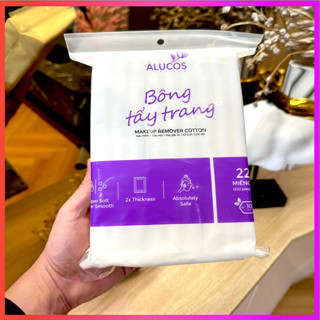 [Combo 03 gói 01 gói] Bông Tẩy Trang 222 miếng Alucos chính hãng