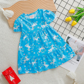 Đầm bé gái siêu cưng thun cotton borip