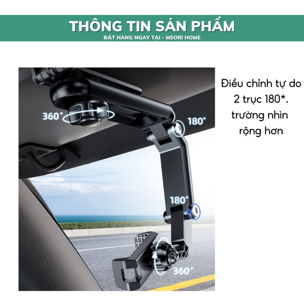 Giá đỡ điện thoại GD003 gắn tấm che nắng 360 độ cho xe hơi | BigBuy360 - bigbuy360.vn