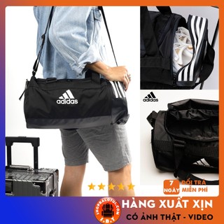 Túi thể thao nam nữ trống tập gym đá bóng du lịch đựng đồ tập quần áo có ngăn để giày chất vải chống nước 3-stripes