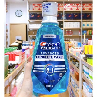 Nước súc miệng trắng răng crest pro health 6 in 1 của mỹ