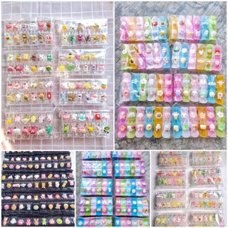 [ Sỉ HCM ] Set  6 - 12 Kẹp Càng Cua 3 Răng và 5 răng đính charm kẹp tóc cho nữ phối đủ màu không trùng