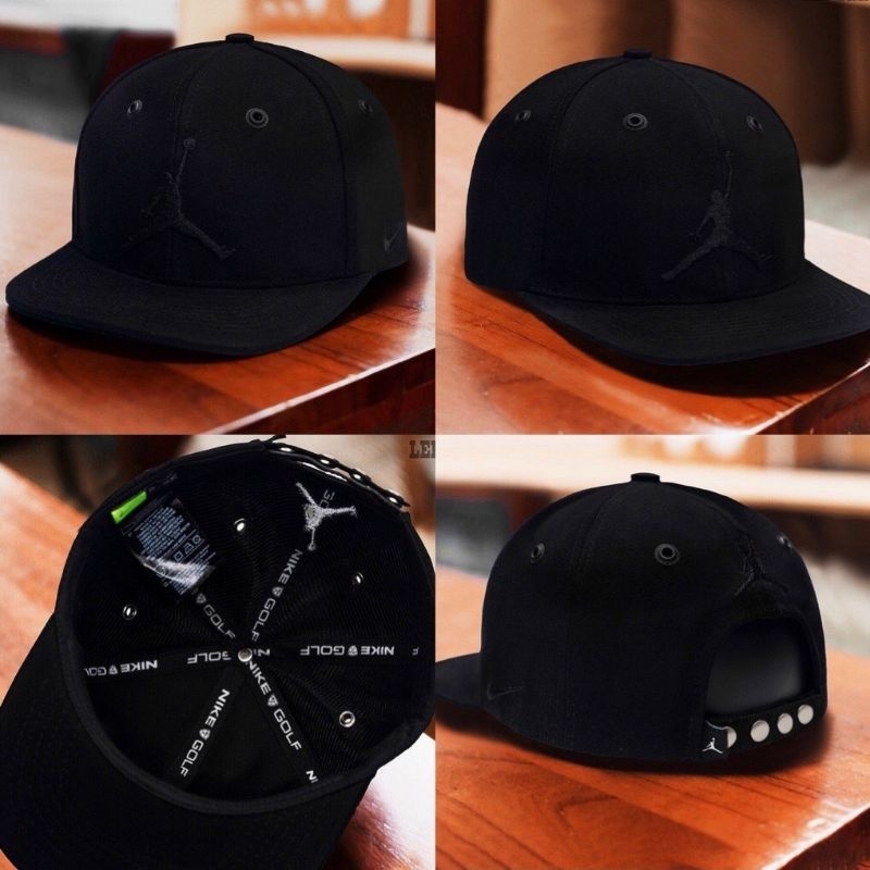 (có video)Mũ Lưỡi Trai SNAPBACK JD Full Đen Cao Cấp