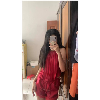 Set Bộ Yếm Dập Ly Lụa Satin - Booty Boutique