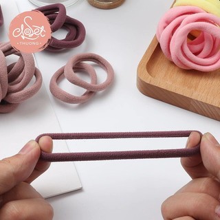 Dây buộc tóc, chun buộc tóc, cột tóc màu trơn, mua càng nhiều càng rẻ