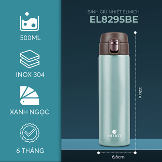 Bình Giữ Nhiệt ELMICH EL-8295 (Dung Tích 500ml, Chất Liệu INOX 304)