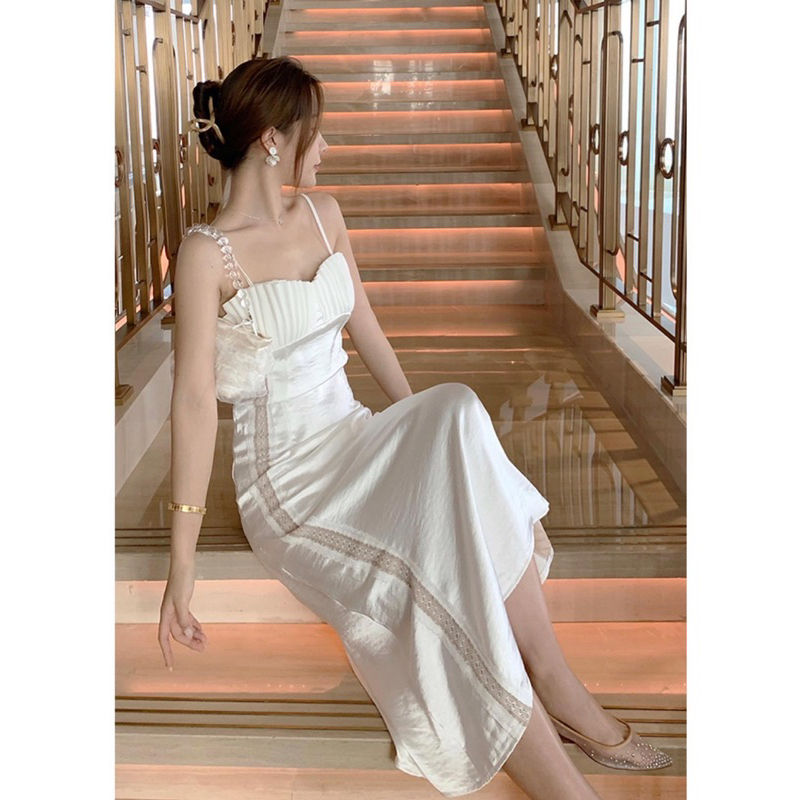 [CÓ SẴN] Đầm maxi trắng nhập QC