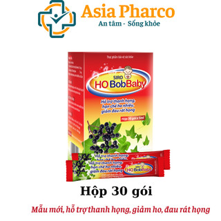 Siro ho bobbaby dân khang hỗ trợ thanh họng giảm đau rát do ho hộp 30 gói