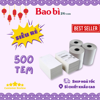 Baobi24 Giấy in nhiệt tự dính, in đơn hàng TMĐT, in bill chuyển phát nhanh
