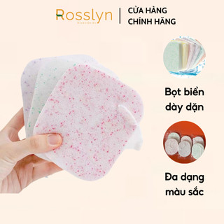 Bọt biển rửa mặt dày dặn mềm mịn (có túi bóng đựng) Rosslyn Cosmetic QT63