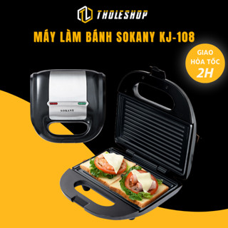 Máy Nướng Bánh Mì Sanwich, Tổ Ong Làm Đồ Ăn Sáng Sokany KJ-108 Tholeshop 9665