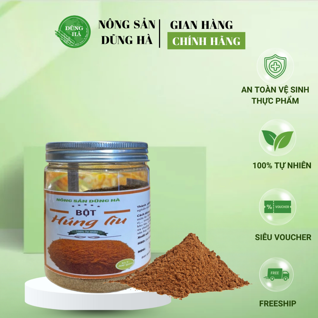 BỘT HÚNG LÌU, gia vị húng lìu (Ảnh thật), dùng để ướp, quay, nướng, kho thịt, rang lạc