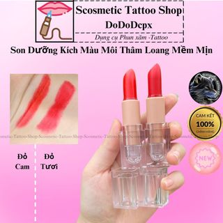 Son dưỡng kích màu môi thâm loang,son thỏi dưỡng ẩm sau phun xăm