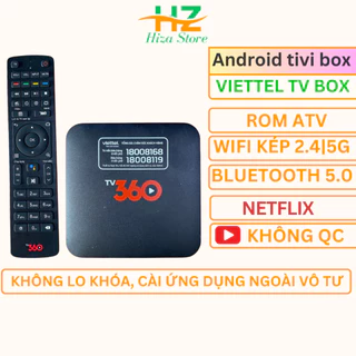 Box xem truyền hình Viettel 360 cũ chạy rom atv, box tivi xem truyền hình giai trí ram 2G, bộ nhớ 8G