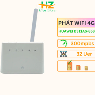 Bộ phát wifi từ sim 4G Huawei B311As-853 Huawei B311B -853 B310As-852 tốc độ cao 300mpbs