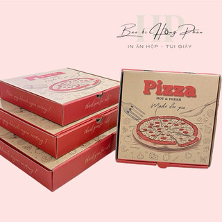 100 hộp đựng pizza in sẵn size 16,18, 20, 22, 24, 26, 28