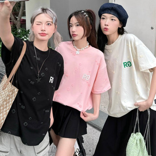 Áo thun in nổi thêu REGODS form rộng unisex nam nữ cotton 250gsm - Tee Embossed