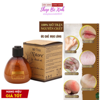Mỡ Trăn Nguyên Chất N'store triệt lông, mờ rạn da, dịu vết bỏng lành tính tại nhà 75gr