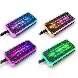 Hub điều khiển fan led RGB coolmoon kèm điều khiển